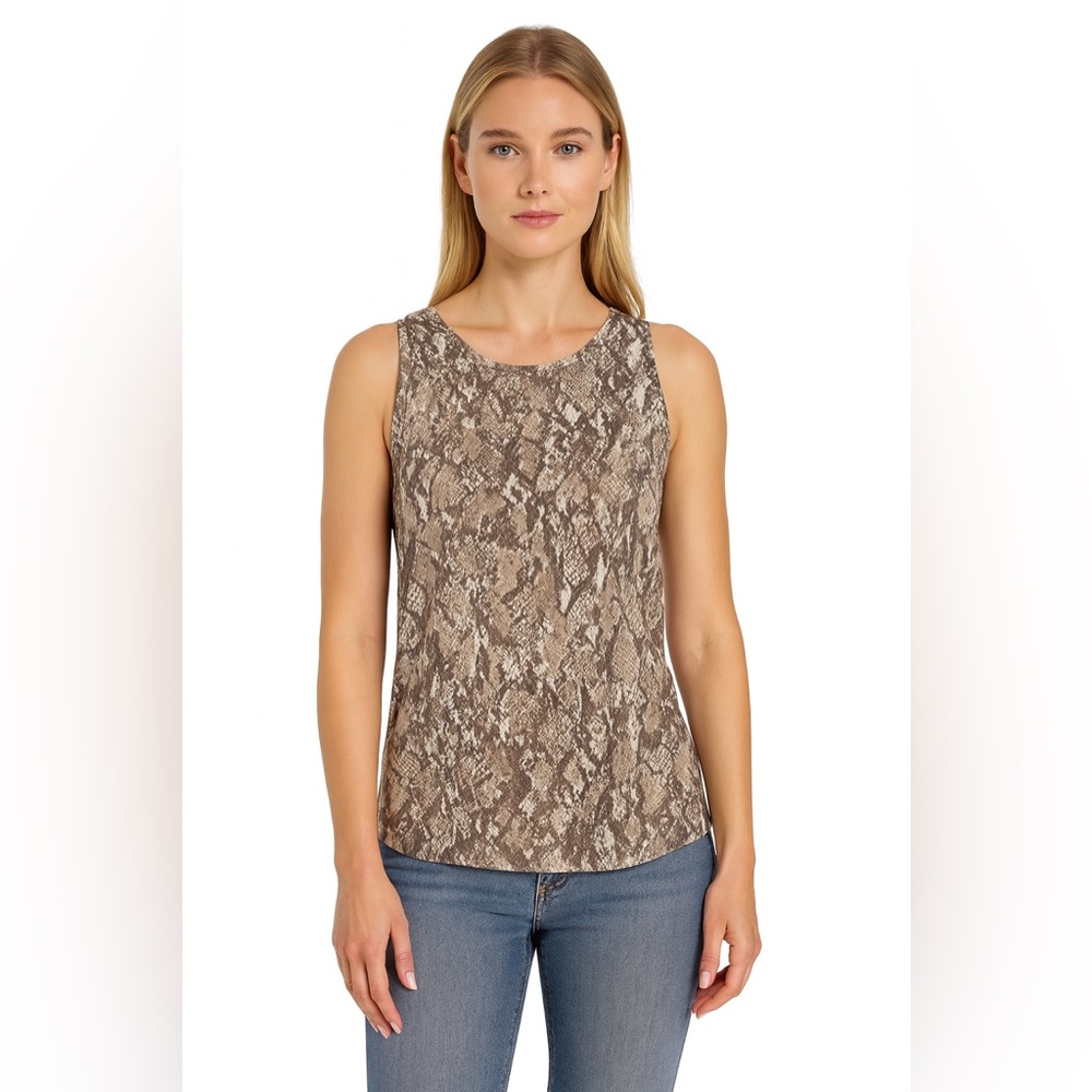 Ideology Snakeskin Print Tank Top Racerback Sleeveless Activewear Large